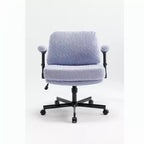 Criss-Cross Flip-Arm Chair on Wheels C Thick Cushion, Wide Seat, Swivel Desk for Home/Apartment/Bedroom
