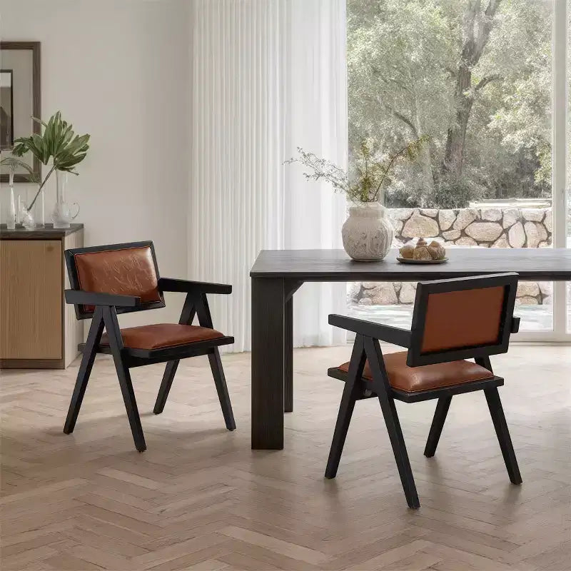 Art Leon Lot de 2 chaises de salle à manger modernistes inspirées des chaises Capitol Complex