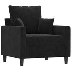 vidaXL Ensemble canapé avec coussins Canapé fauteuil pour salon 3 pièces Velours