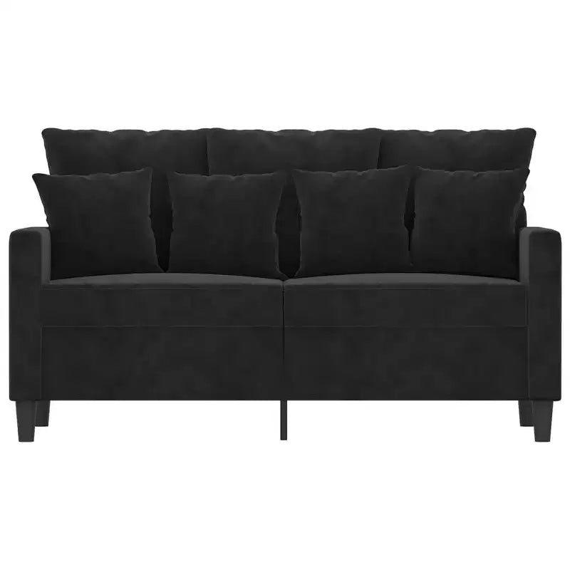 vidaXL Canapé 2 places Vert foncé 47,2 Velours