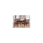 Ensemble de salle à manger chic 7 pièces - Table rectangulaire avec rallonge et 6 chaises de salle à manger - 81x152 cm