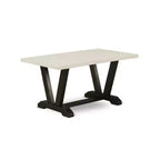 Ensemble de salle à manger HomeStock 5 pièces, table avec plateau en bois massif finition chêne naturel et 4 chaises