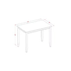 Table de salle à manger hauteur comptoir avec chaises - Ensemble de salle à manger moderne de style pub - Fini acajou - Ensemble de 5 pièces