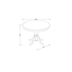 Ensemble de salle à manger rococo - Table et chaises de cuisine 3 pièces - Décoration pour petits espaces - Design élégant