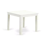 Ensemble repas 5 pièces moderne - Table carrée et 4 chaises - Tissu beige clair - Mobilier de salle à manger pour petits espaces