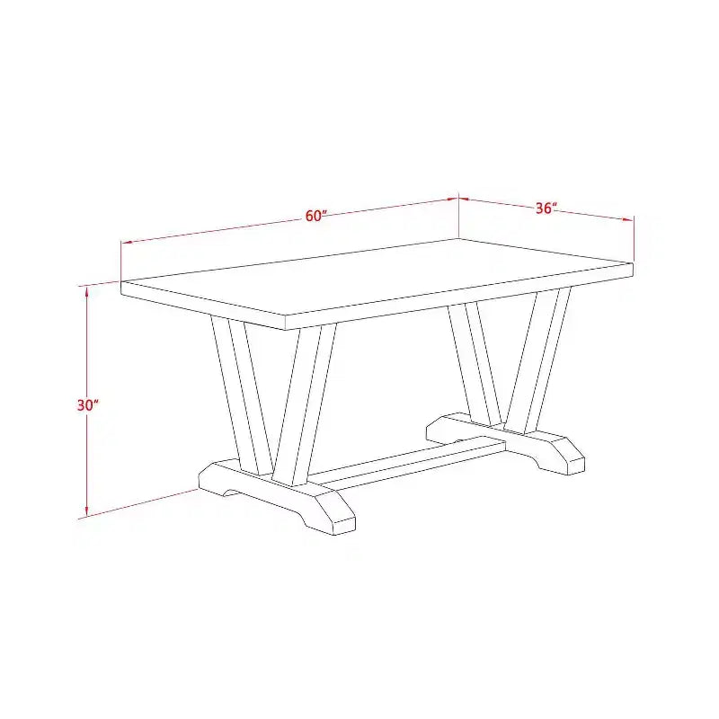 HomeStock Table de salle à manger 6 pièces rectangulaire en bois massif brossé blanc lin avec 1 banc et 4 chaises