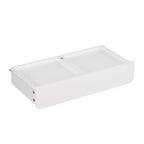 Étagère à livres pour enfants avec 3 bacs de rangement en tissu et tiroir, organisateur de jouets pour tout-petings, bibliothèque, blanc - ModernLuxe