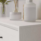 Famapy Table de Chevet de Ferme avec Tiroirs Commode de Chevet à 3 Tiroirs