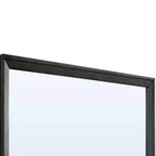 Miroir Contemporain Rectangulaire Royal Hampton 45 pouces avec Cadre en Bois, Gris