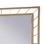 Miroir décoratif d'appoint Royal Hampton, cadre en métal plaqué or glamour de 39 pouces