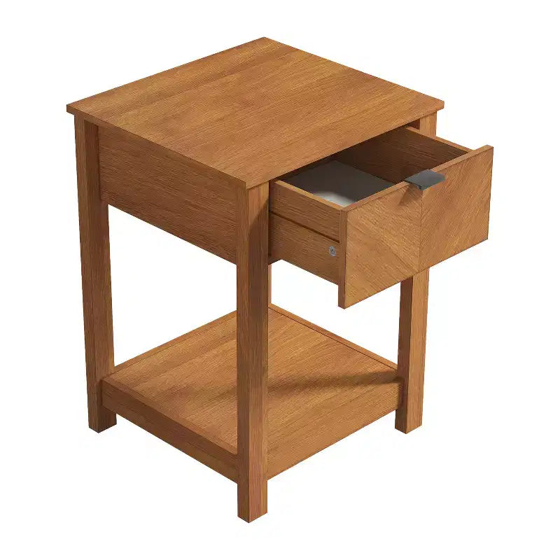Table de chevet à 1 tiroir et étagère ouverte Galano 16,5 L x 15,4 P x 23,2 H