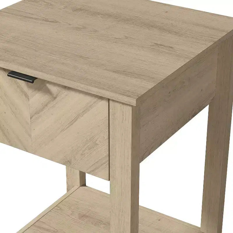Table de chevet à 1 tiroir et étagère ouverte Galano 16,5 L x 15,4 P x 23,2 H