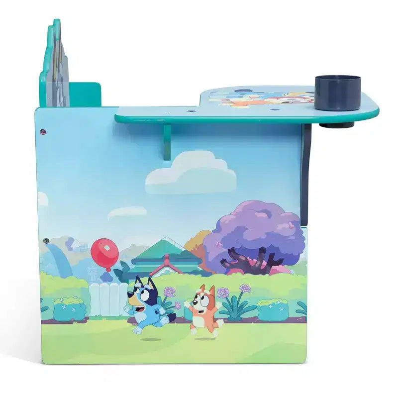 Bureau et chaise pour enfant Bluey Delta Children avec rangement