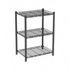 3 Tier Wire Shelf Metal Shelving Unit Storage Shelves Rack Utility Small Slim Stable Organizer Home Kitchen Garage Pantry