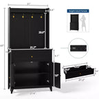 Meuble micro-ondes de 160 cm avec tiroirs, buffet de cuisine avec prise électrique et étagères réglables pour articles de garde-manger et petits appareils électroménagers