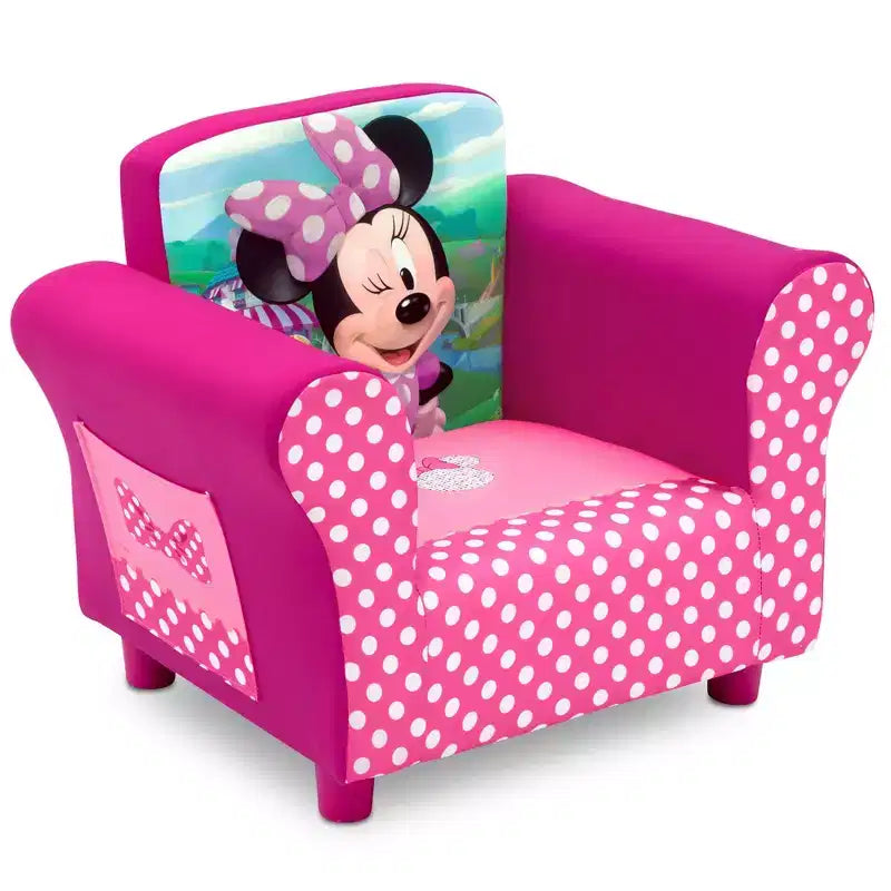 Delta Children Minnie Mouse Kids Upholstered Arm Chair