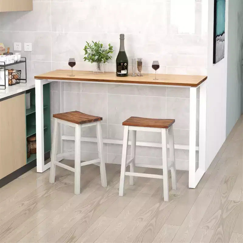 Costway Lot de 2 tabourets de comptoir industriels de 24,5 pouces avec repose-pieds