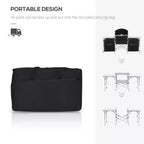 Table de cuisine de camping, table de cuisson extérieure portable en aluminium, station de cuisson pliable avec pare-vent et 3 placards fermés pour barbecue, fête, pique-niques