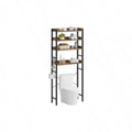 Over Toilet Storage Rack 3 Tier Bathroom Space Saver with Adjustable Shelves Rustic Brown Organizer Washroom Bathroom