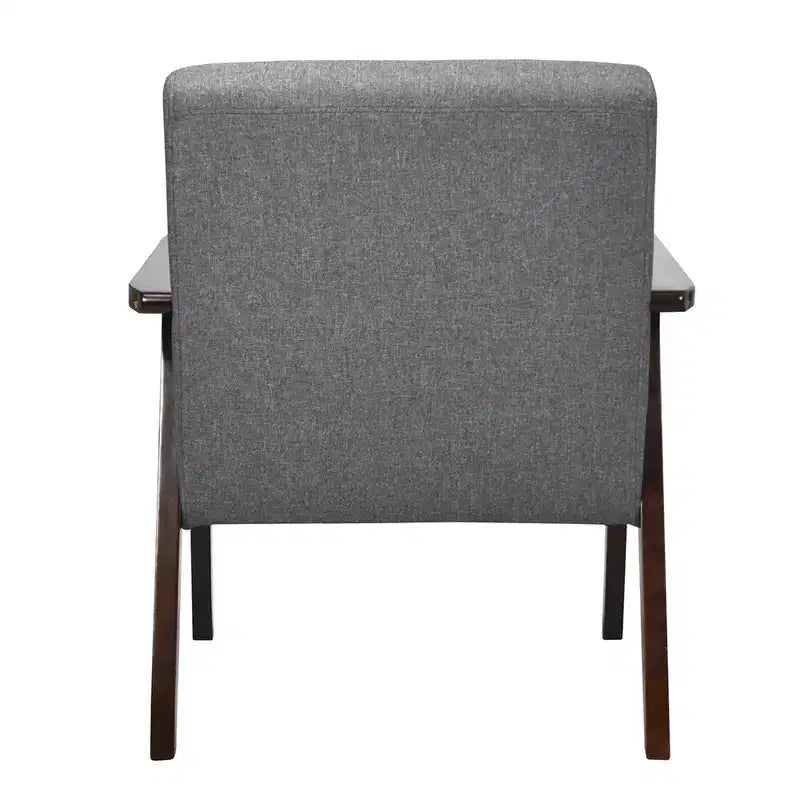 Costway Chaise d'appoint rembourrée en bois, fauteuil en tissu, pour bureau à domicile
