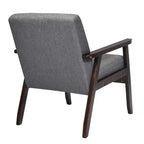 Costway Chaise d'appoint rembourrée en bois, fauteuil en tissu, pour bureau à domicile