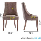 MAYEERTY Lot de 2 chaises plissées minimalistes, rembourrage doux, pieds en bois massif, usage domestique