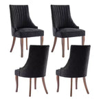 MAYEERTY Lot de 2 chaises plissées minimalistes, rembourrage doux, pieds en bois massif, usage domestique