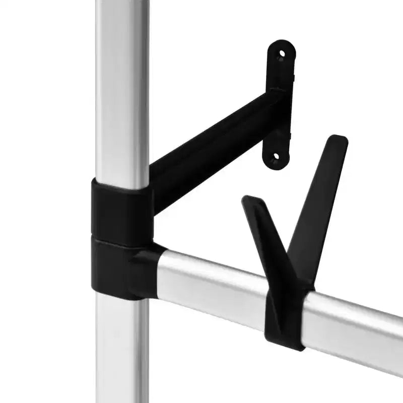 vidaXL Système de penderie télescopique avec tringles et étagère Aluminium