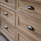 GDFStudio Marlow 52 Commode de chambre rustique en bois à 6 tiroirs