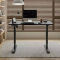 MAYEERTY Electric Standing Desk Height Adjustable Desk for Home and Office Computer Table Modern Luxiury Table 55 Lift-up Desk Black