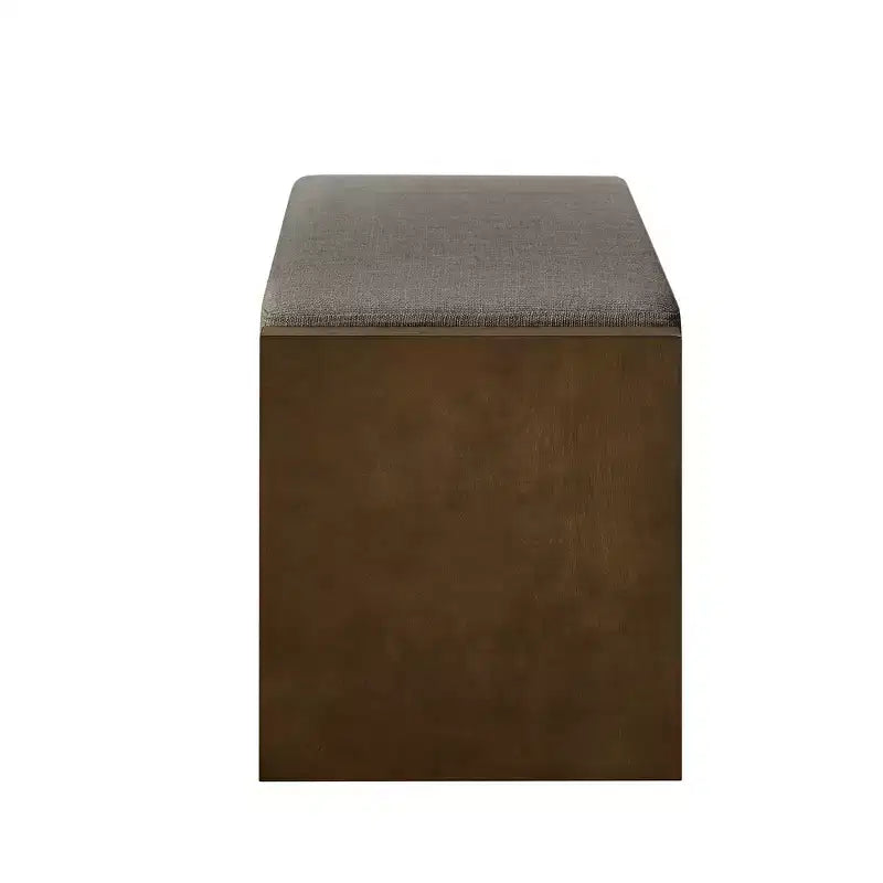 Banc d'appoint avec étagère à chaussures inférieure, banc rembourré, banc de bout de lit moderne et compact avec rangement