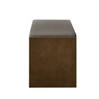 Banc d'appoint avec étagère à chaussures inférieure, banc rembourré, banc de bout de lit moderne et compact avec rangement