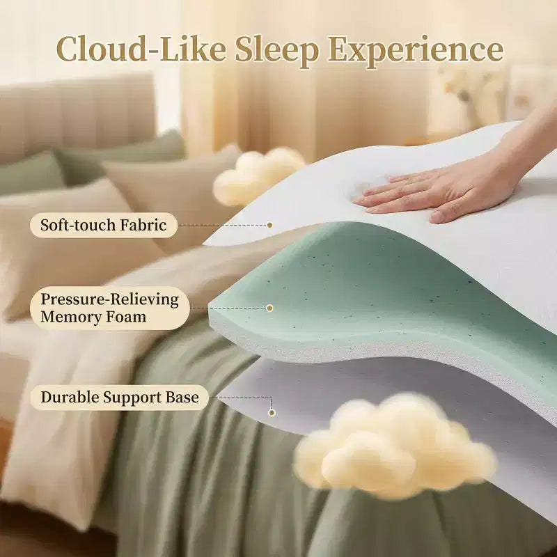 Dyonery Matelas de Canapé Convertible 4 Pouces, Remplacement de Matelas en Mousse à Mémoire de Forme Refroidissante pour Canapé-Lit, Certifié CertiPUR-US