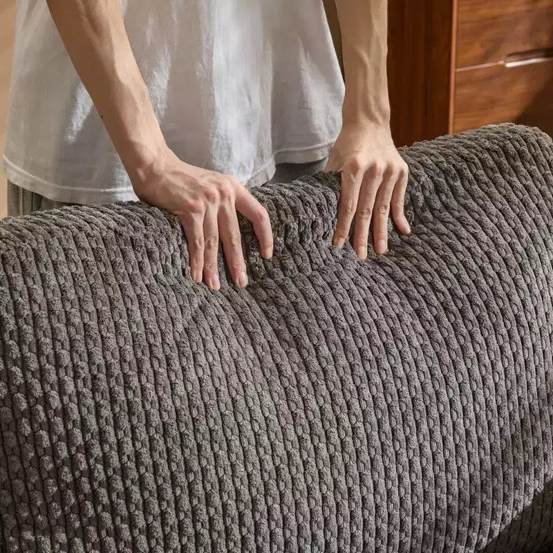 Karl Home |Causeuse en velours de style ferme moderne avec cadre en bois massif Canapé compact 2 places pour petits espaces