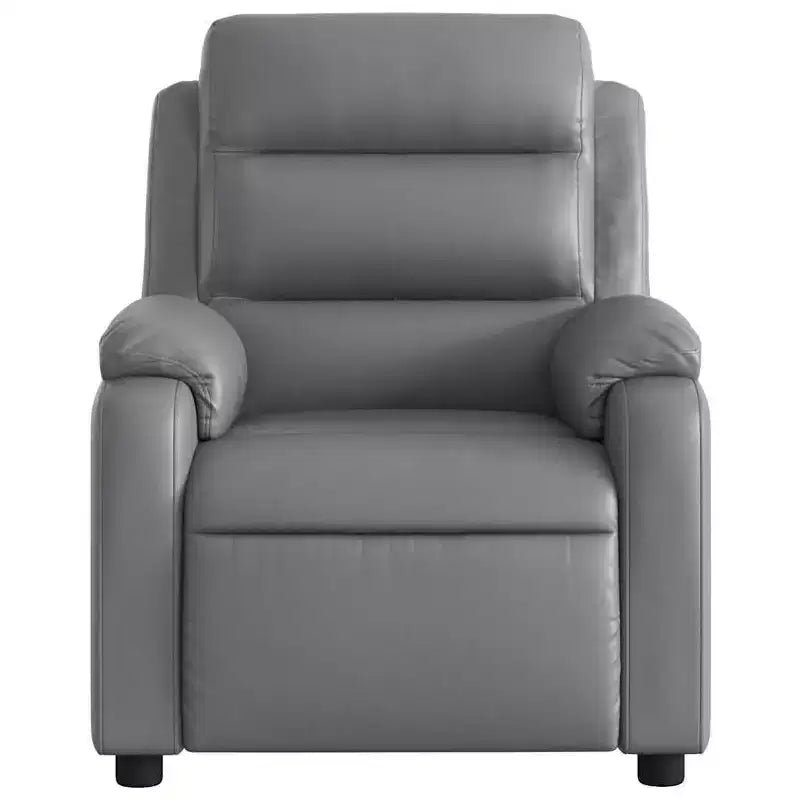 vidaXL Fauteuil de massage inclinable Tissu gris clair