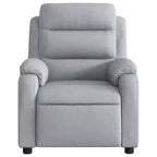 vidaXL Fauteuil de massage inclinable Tissu gris clair