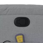 vidaXL Fauteuil de massage inclinable Tissu gris clair
