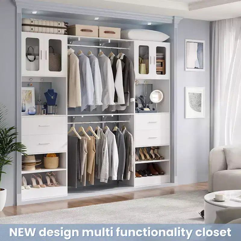 Système de rangement Besiost 20-60 avec porte d'armoire Visualize et tiroirs en bois