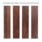 Table basse ovale en bois Kate et Laurel Conan, 38x20x17, marron noyer