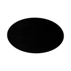 Table basse ovale en bois Foxford de Kate et Laurel, 38x24x18, noire