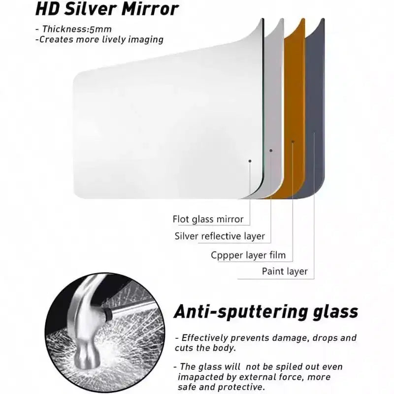Miroir arqué blanc 71x26 avec support et cadre en aluminium. Design pleine longueur pour chambre ou salon.