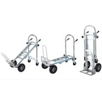 1000 Lbs Capacity Aluminum Folding Hand Truck, 4-in-1 Convertible Dolly Cart with Rubber Wheels for Warehouse Supermarket Garden