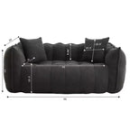 Pouf TUYOHW pour 2 personnes, canapé de sol en mousse haute résilience pour un confort spacieux, siège confortable pour le salon et les espaces partagés