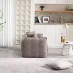 Pouf TUYOHW pour 2 personnes, canapé de sol en mousse haute résilience pour un confort spacieux, siège confortable pour le salon et les espaces partagés