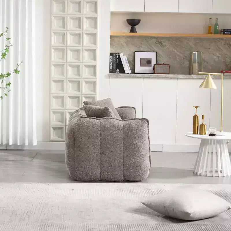 Pouf TUYOHW pour 2 personnes, canapé de sol en mousse haute résilience pour un confort spacieux, siège confortable pour le salon et les espaces partagés