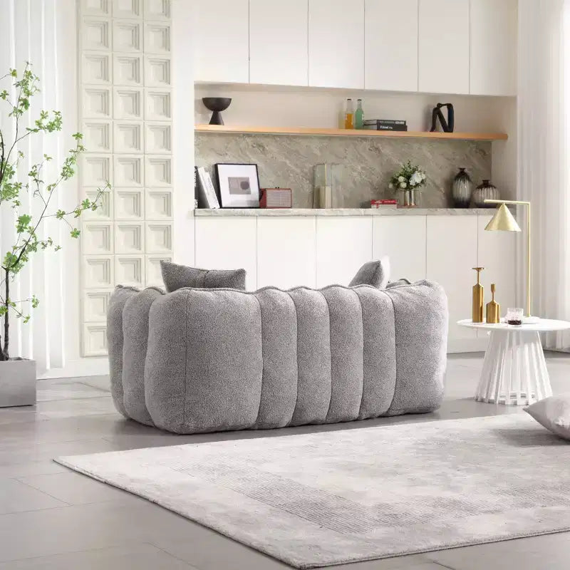 Pouf TUYOHW pour 2 personnes, canapé de sol en mousse haute résilience pour un confort spacieux, siège confortable pour le salon et les espaces partagés