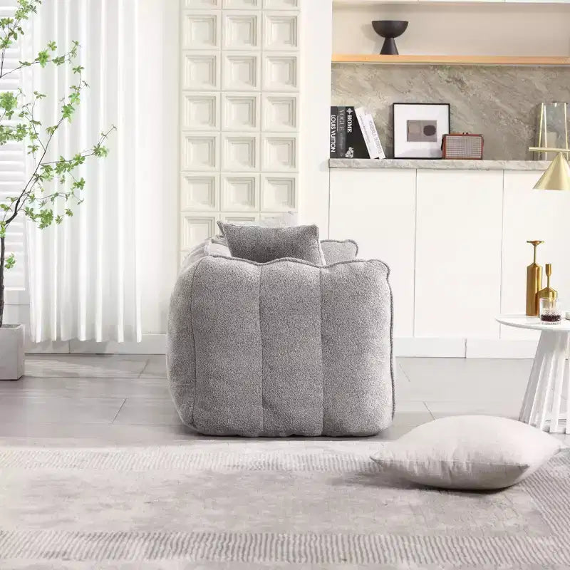Pouf TUYOHW pour 2 personnes, canapé de sol en mousse haute résilience pour un confort spacieux, siège confortable pour le salon et les espaces partagés
