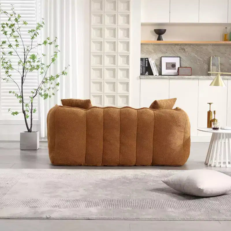 Pouf TUYOHW pour 2 personnes, canapé de sol en mousse haute résilience pour un confort spacieux, siège confortable pour le salon et les espaces partagés