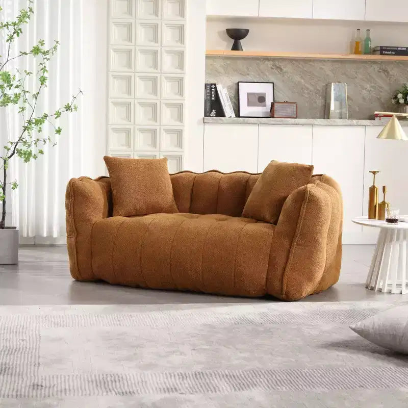 Pouf TUYOHW pour 2 personnes, canapé de sol en mousse haute résilience pour un confort spacieux, siège confortable pour le salon et les espaces partagés