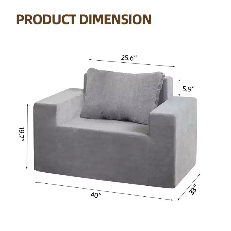 TUYOHW Grand Canapé Poire, Chaise de Sol en Mousse Haute Densité avec Oreiller Inclus, Canapé Paresseux Moderne pour Adultes dans le Salon